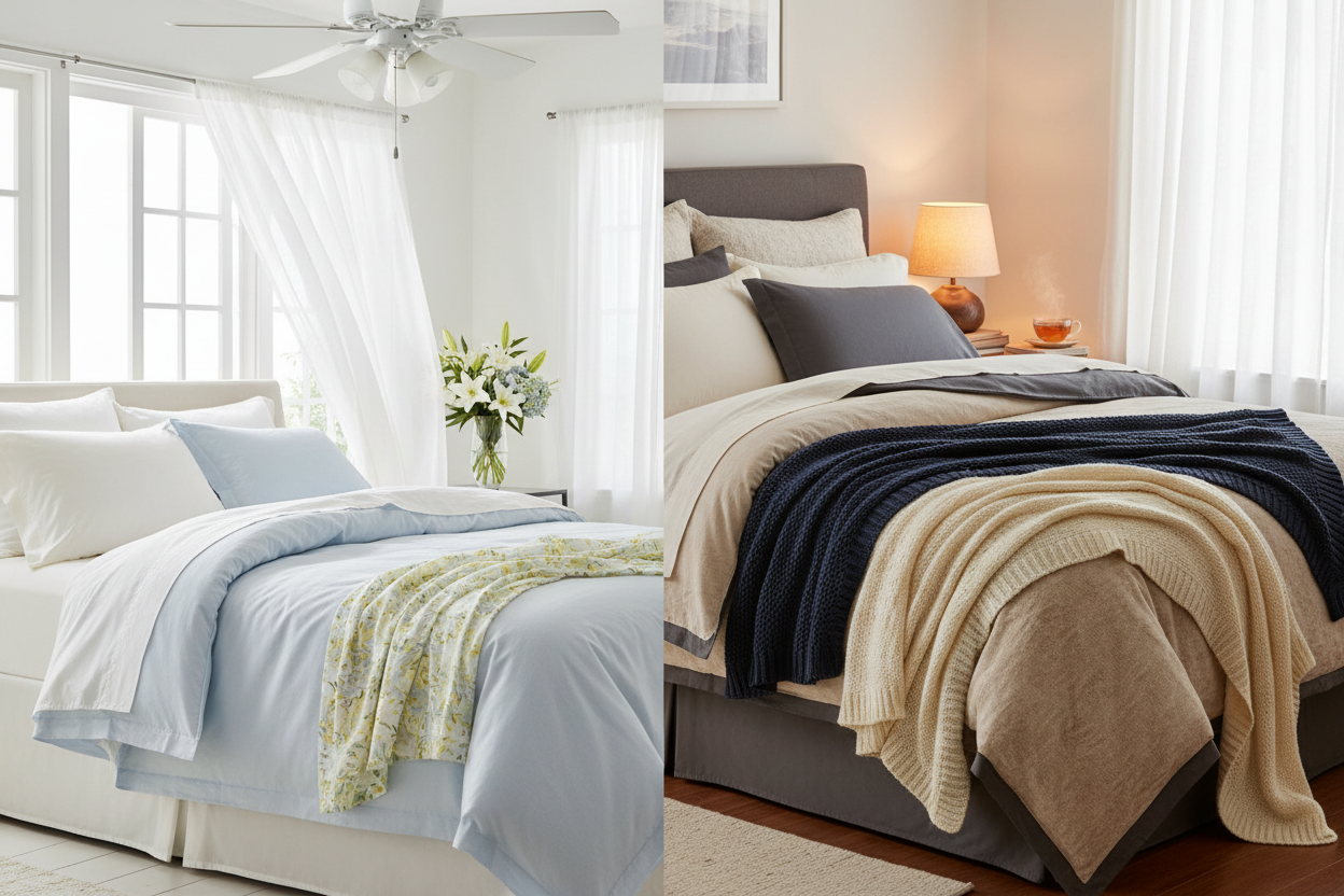 How Seasonal Bedding Choices Improve Sleep Quality Year-Round