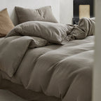 Cowace Pure Cotton Double-layer Crinkled Yarn Four-piece Set Bed Sheet